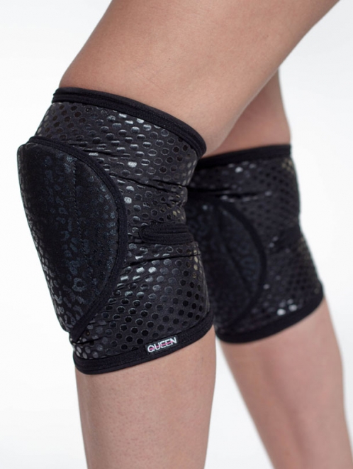 Grippy knee pads Wild Black- QUEEN