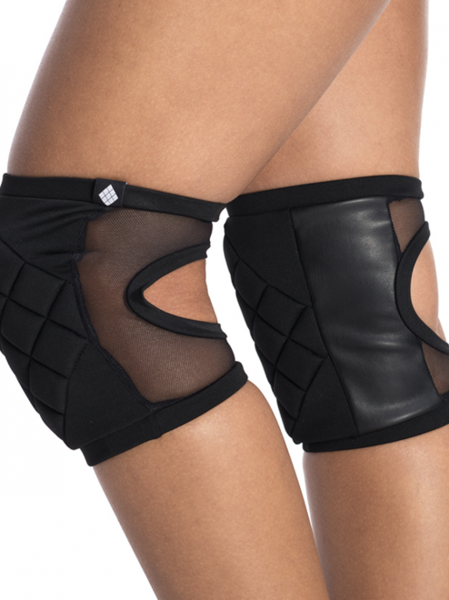 Poledancerka knee pads© BLACK with pocket